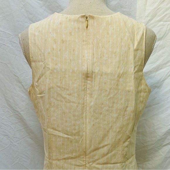 Valerie Stevens Dress Womens Silk Linen Sleeveless A Line Sundress Sz 4 Preppy - Picture 6 of 9